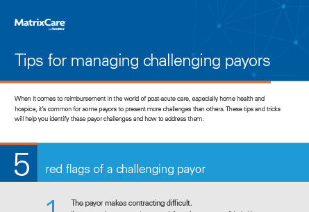 infographic: We know how to manage challenging payors